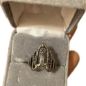 Vintage Elegant Gold-Toned Women's Ring